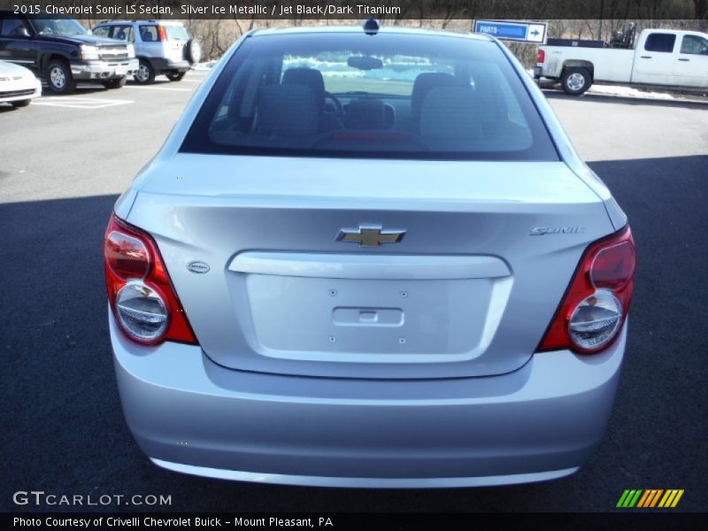 Silver Ice Metallic / Jet Black/Dark Titanium 2015 Chevrolet Sonic LS Sedan