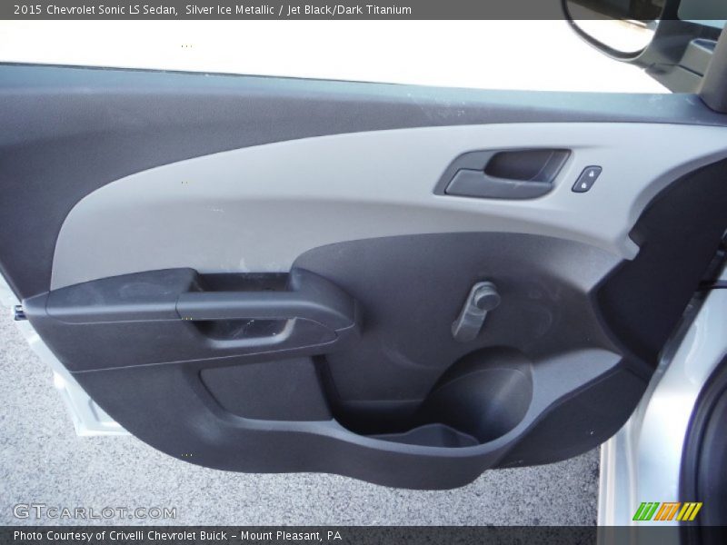 Silver Ice Metallic / Jet Black/Dark Titanium 2015 Chevrolet Sonic LS Sedan
