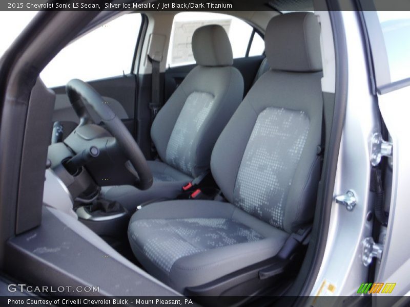 Silver Ice Metallic / Jet Black/Dark Titanium 2015 Chevrolet Sonic LS Sedan