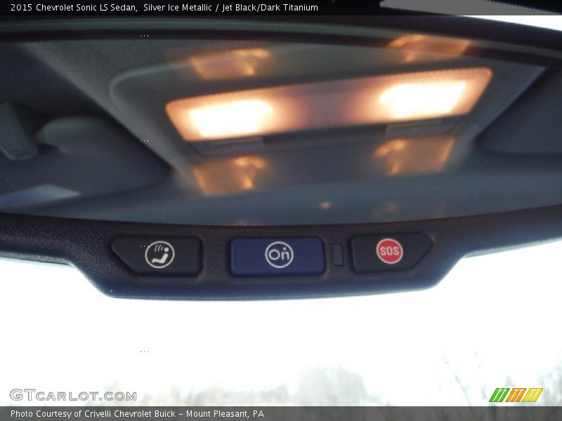 Silver Ice Metallic / Jet Black/Dark Titanium 2015 Chevrolet Sonic LS Sedan