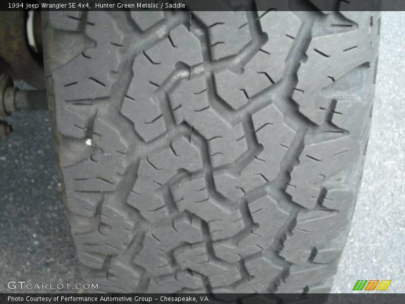 Hunter Green Metallic / Saddle 1994 Jeep Wrangler SE 4x4