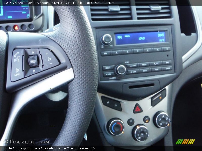 Silver Ice Metallic / Jet Black/Dark Titanium 2015 Chevrolet Sonic LS Sedan