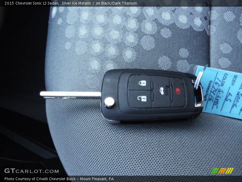 Silver Ice Metallic / Jet Black/Dark Titanium 2015 Chevrolet Sonic LS Sedan