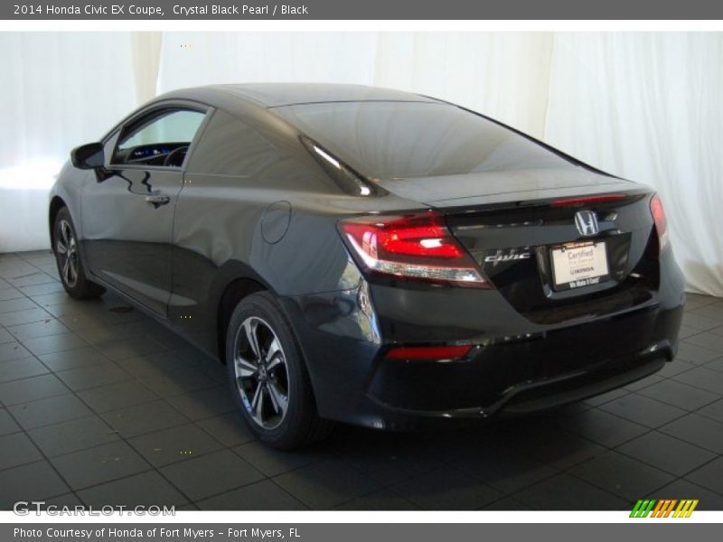 Crystal Black Pearl / Black 2014 Honda Civic EX Coupe