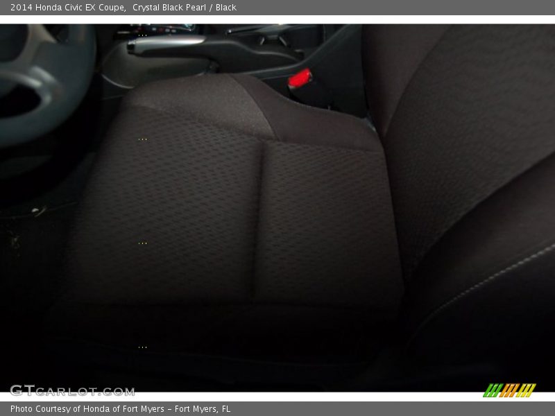 Crystal Black Pearl / Black 2014 Honda Civic EX Coupe