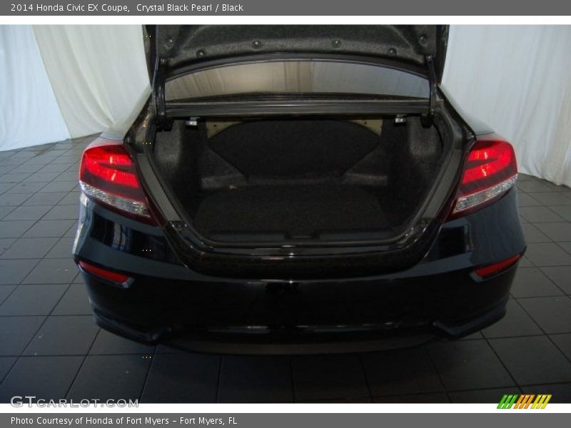 Crystal Black Pearl / Black 2014 Honda Civic EX Coupe