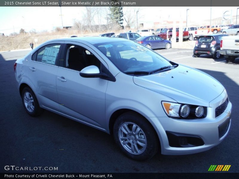 Silver Ice Metallic / Jet Black/Dark Titanium 2015 Chevrolet Sonic LT Sedan