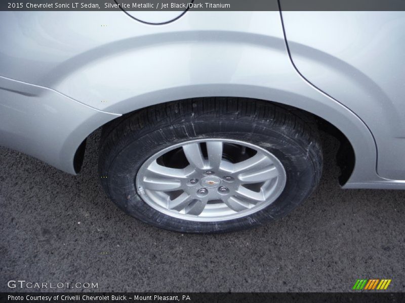 Silver Ice Metallic / Jet Black/Dark Titanium 2015 Chevrolet Sonic LT Sedan