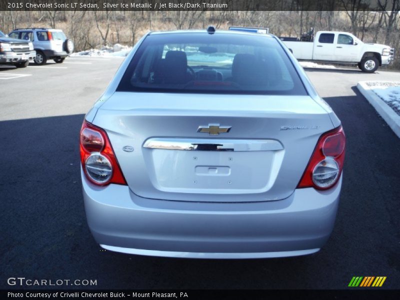 Silver Ice Metallic / Jet Black/Dark Titanium 2015 Chevrolet Sonic LT Sedan