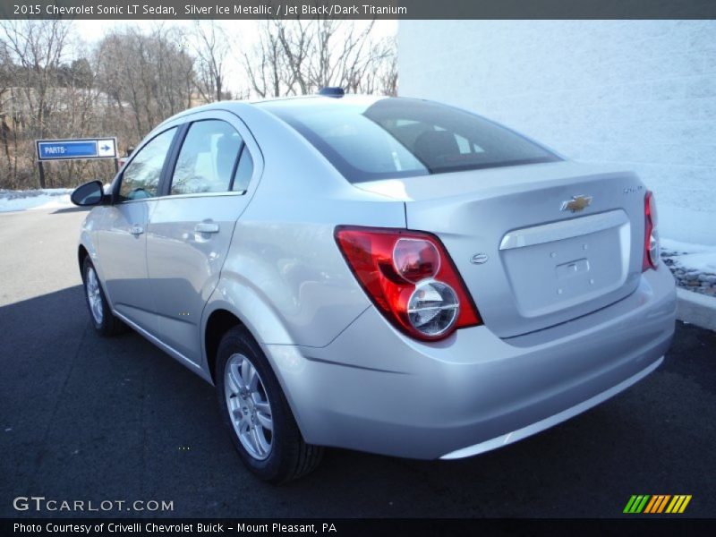Silver Ice Metallic / Jet Black/Dark Titanium 2015 Chevrolet Sonic LT Sedan