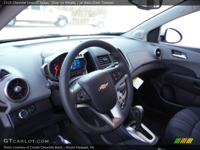 Silver Ice Metallic / Jet Black/Dark Titanium 2015 Chevrolet Sonic LT Sedan