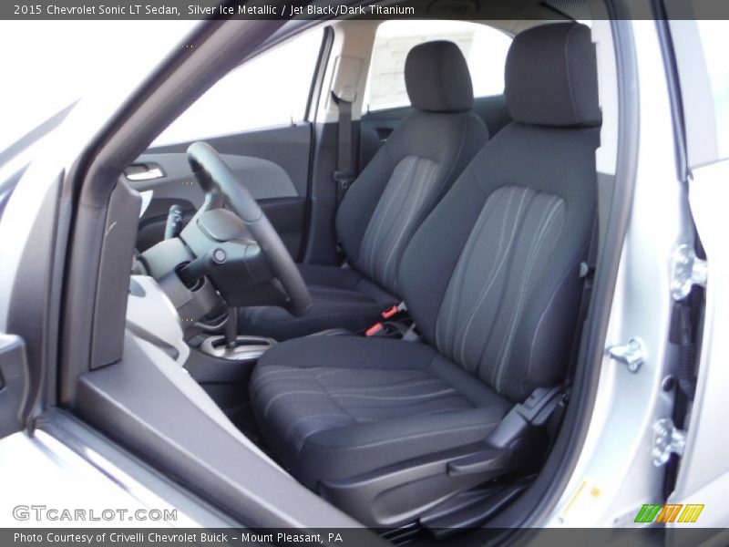 Silver Ice Metallic / Jet Black/Dark Titanium 2015 Chevrolet Sonic LT Sedan