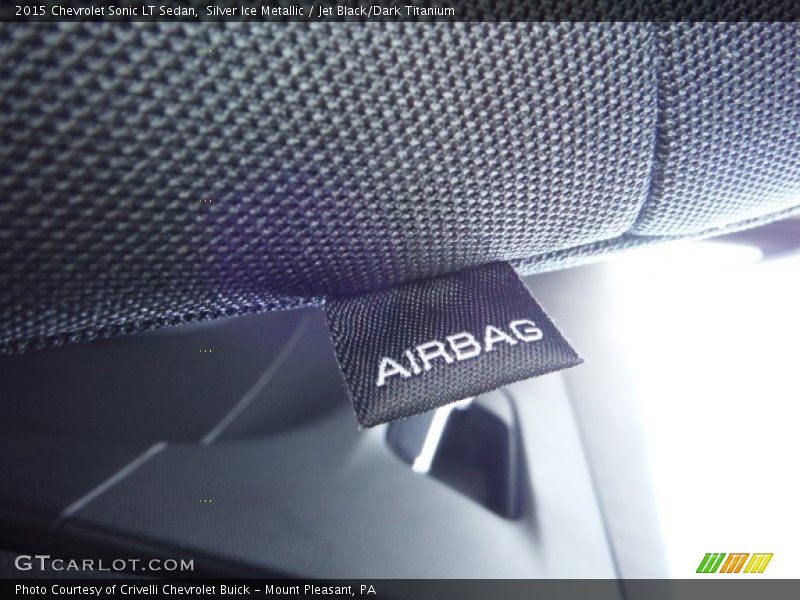 Silver Ice Metallic / Jet Black/Dark Titanium 2015 Chevrolet Sonic LT Sedan