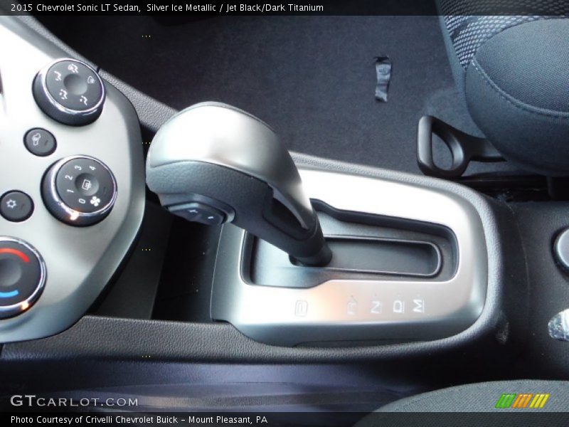 Silver Ice Metallic / Jet Black/Dark Titanium 2015 Chevrolet Sonic LT Sedan