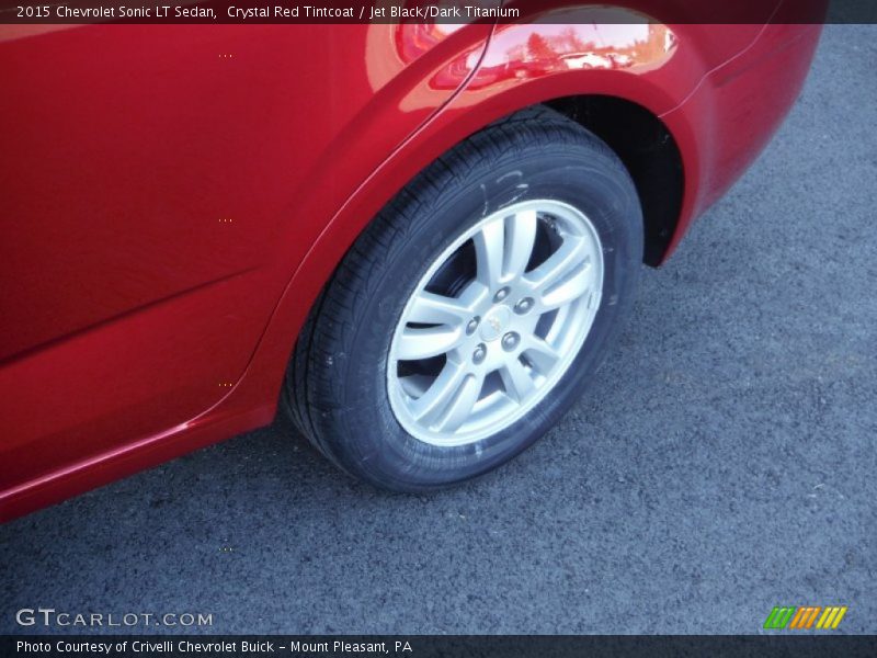 Crystal Red Tintcoat / Jet Black/Dark Titanium 2015 Chevrolet Sonic LT Sedan