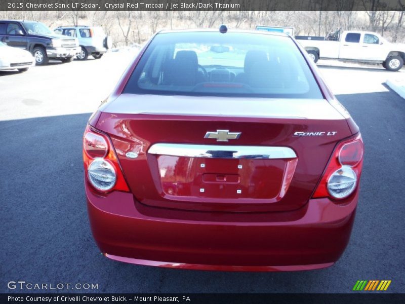 Crystal Red Tintcoat / Jet Black/Dark Titanium 2015 Chevrolet Sonic LT Sedan