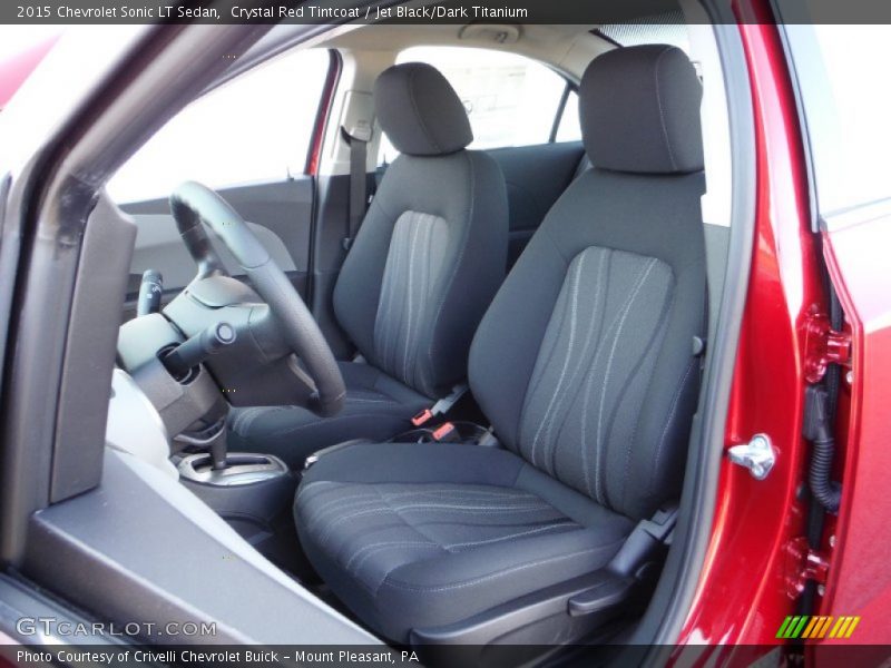 Crystal Red Tintcoat / Jet Black/Dark Titanium 2015 Chevrolet Sonic LT Sedan