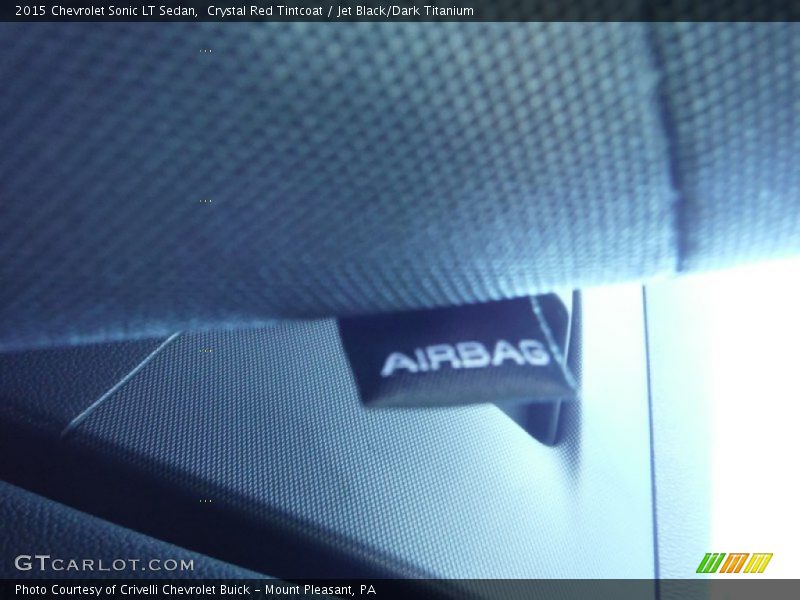 Crystal Red Tintcoat / Jet Black/Dark Titanium 2015 Chevrolet Sonic LT Sedan
