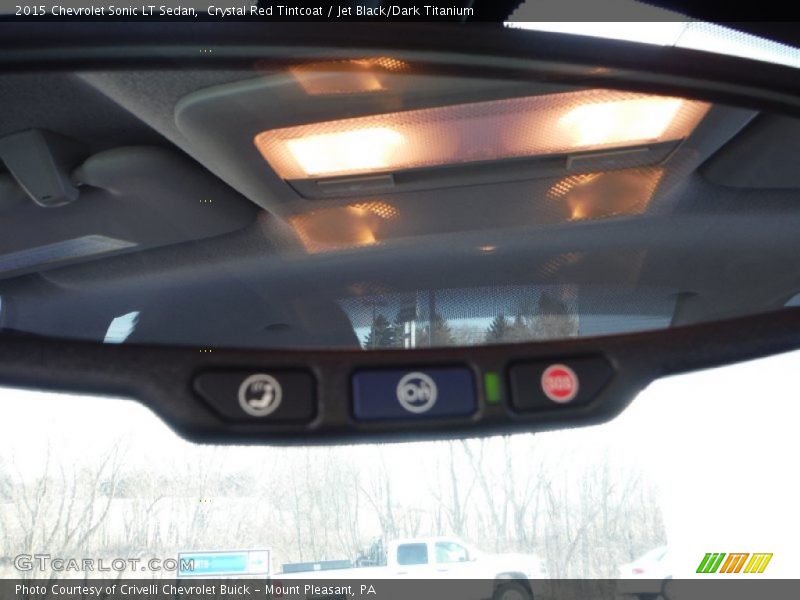 Crystal Red Tintcoat / Jet Black/Dark Titanium 2015 Chevrolet Sonic LT Sedan