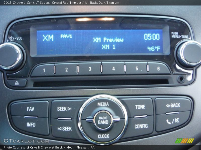 Crystal Red Tintcoat / Jet Black/Dark Titanium 2015 Chevrolet Sonic LT Sedan