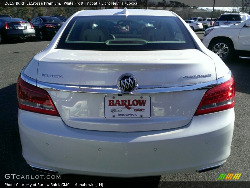 White Frost Tricoat / Light Neutral/Cocoa 2015 Buick LaCrosse Premium