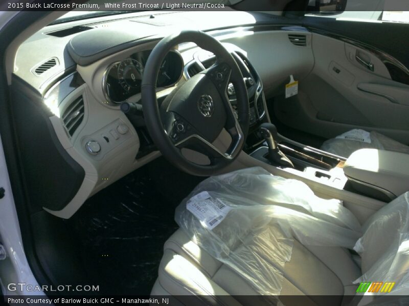 White Frost Tricoat / Light Neutral/Cocoa 2015 Buick LaCrosse Premium