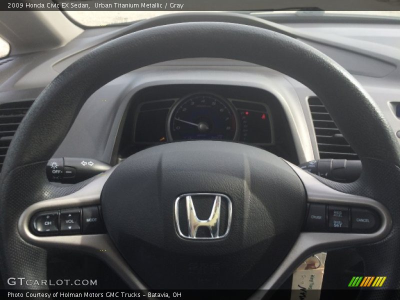 Urban Titanium Metallic / Gray 2009 Honda Civic EX Sedan