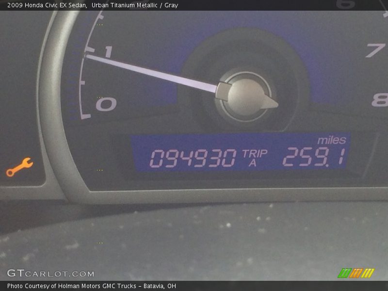 Urban Titanium Metallic / Gray 2009 Honda Civic EX Sedan