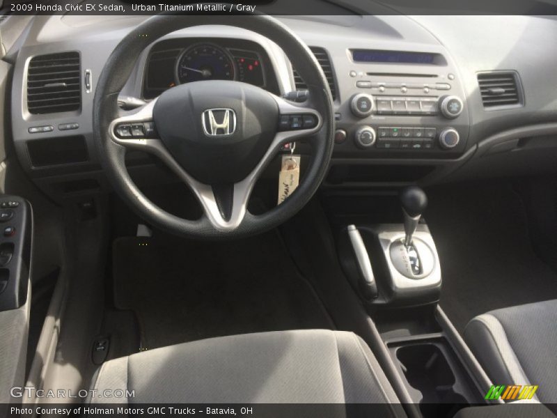 Urban Titanium Metallic / Gray 2009 Honda Civic EX Sedan