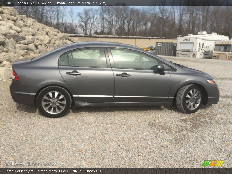 Urban Titanium Metallic / Gray 2009 Honda Civic EX Sedan