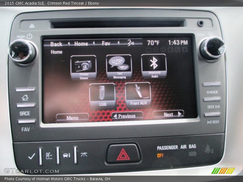 Crimson Red Tincoat / Ebony 2015 GMC Acadia SLE