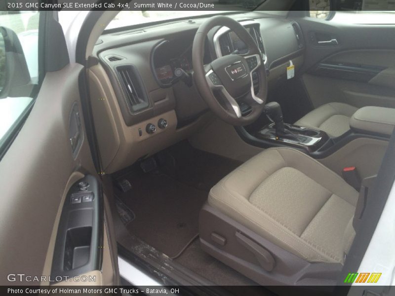 Cocoa/Dune Interior - 2015 Canyon SLE Extended Cab 4x4 