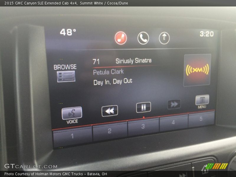 Summit White / Cocoa/Dune 2015 GMC Canyon SLE Extended Cab 4x4