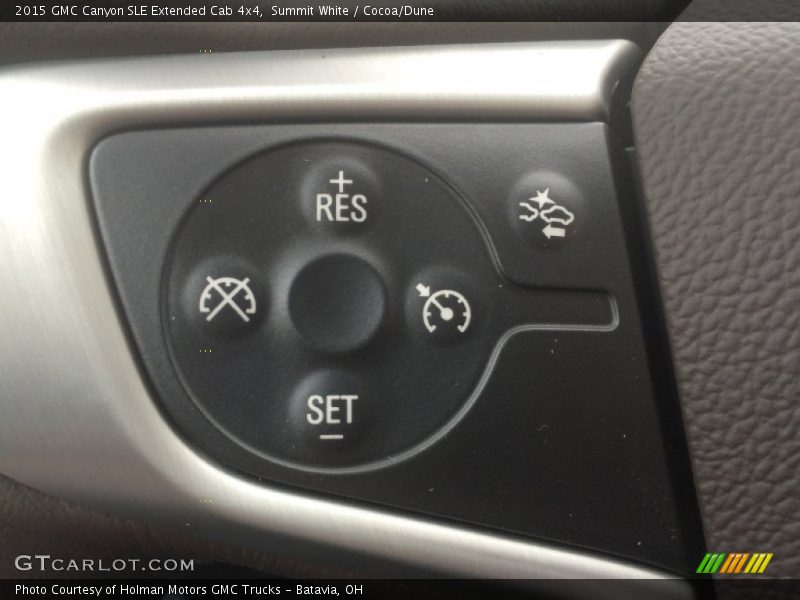 Controls of 2015 Canyon SLE Extended Cab 4x4