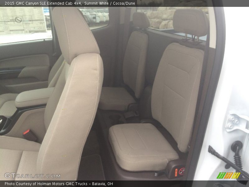 Rear Seat of 2015 Canyon SLE Extended Cab 4x4