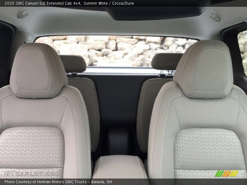 Summit White / Cocoa/Dune 2015 GMC Canyon SLE Extended Cab 4x4