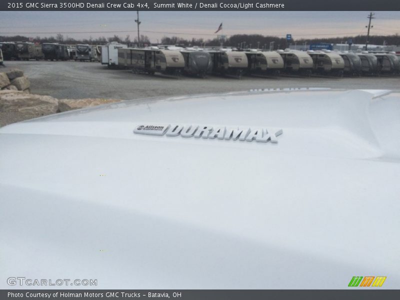 Summit White / Denali Cocoa/Light Cashmere 2015 GMC Sierra 3500HD Denali Crew Cab 4x4