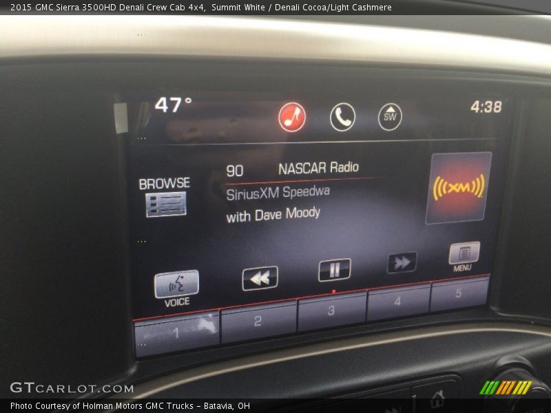 Summit White / Denali Cocoa/Light Cashmere 2015 GMC Sierra 3500HD Denali Crew Cab 4x4