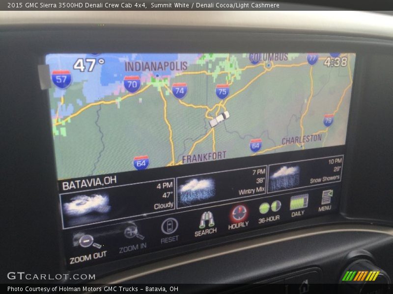 Summit White / Denali Cocoa/Light Cashmere 2015 GMC Sierra 3500HD Denali Crew Cab 4x4