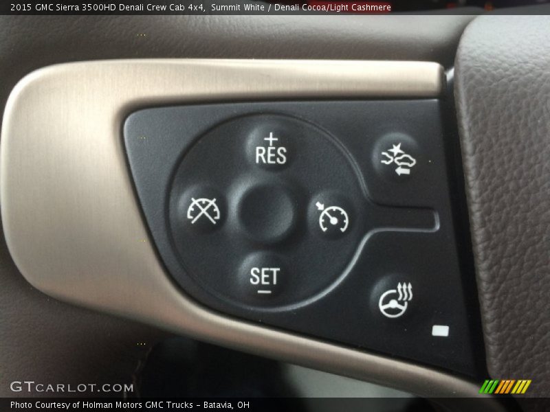Summit White / Denali Cocoa/Light Cashmere 2015 GMC Sierra 3500HD Denali Crew Cab 4x4