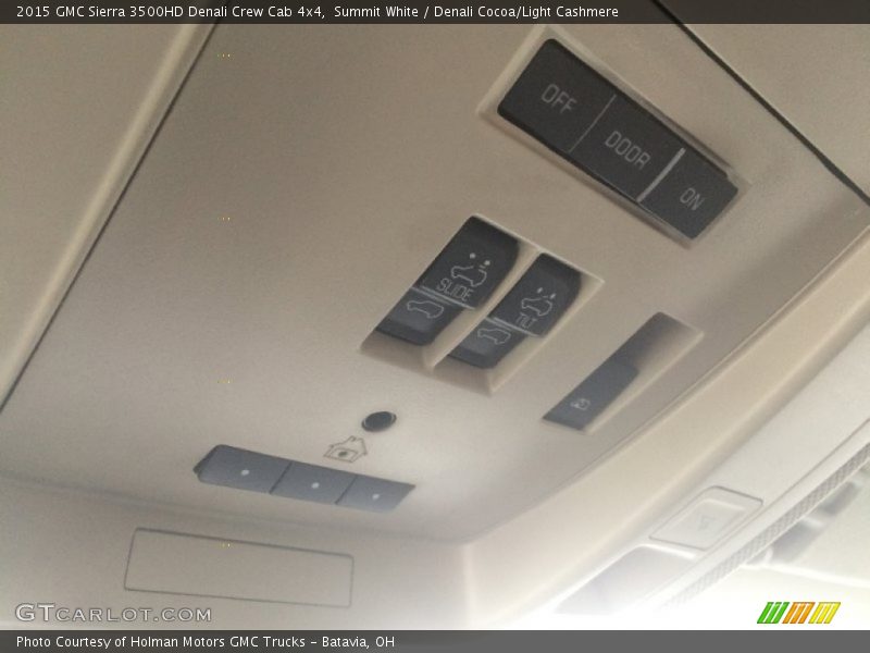 Summit White / Denali Cocoa/Light Cashmere 2015 GMC Sierra 3500HD Denali Crew Cab 4x4