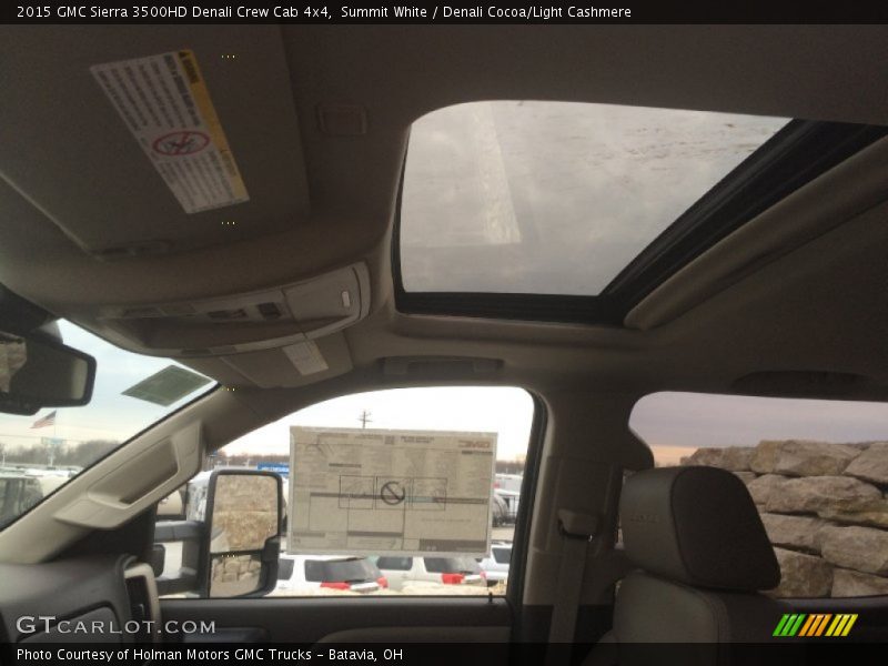 Summit White / Denali Cocoa/Light Cashmere 2015 GMC Sierra 3500HD Denali Crew Cab 4x4