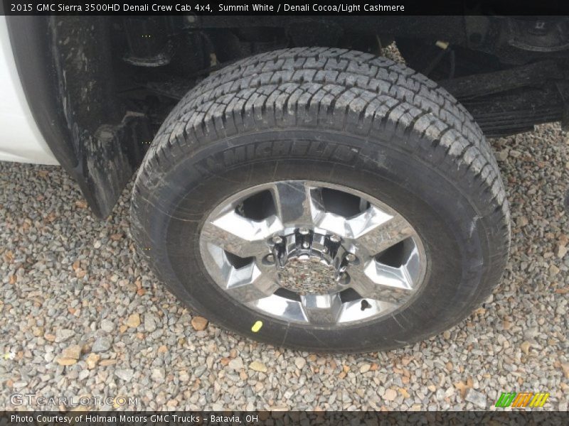 Summit White / Denali Cocoa/Light Cashmere 2015 GMC Sierra 3500HD Denali Crew Cab 4x4