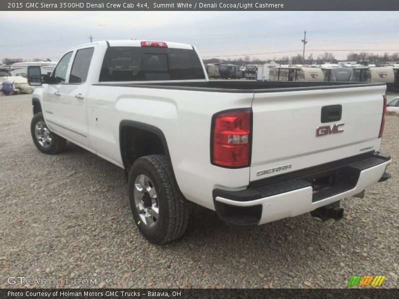 Summit White / Denali Cocoa/Light Cashmere 2015 GMC Sierra 3500HD Denali Crew Cab 4x4