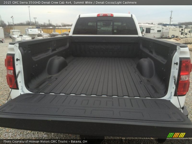 Summit White / Denali Cocoa/Light Cashmere 2015 GMC Sierra 3500HD Denali Crew Cab 4x4