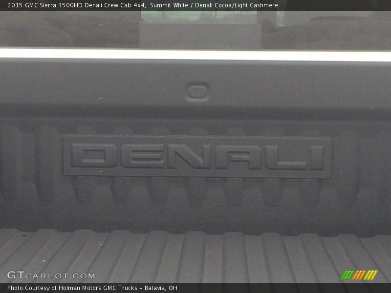 Summit White / Denali Cocoa/Light Cashmere 2015 GMC Sierra 3500HD Denali Crew Cab 4x4