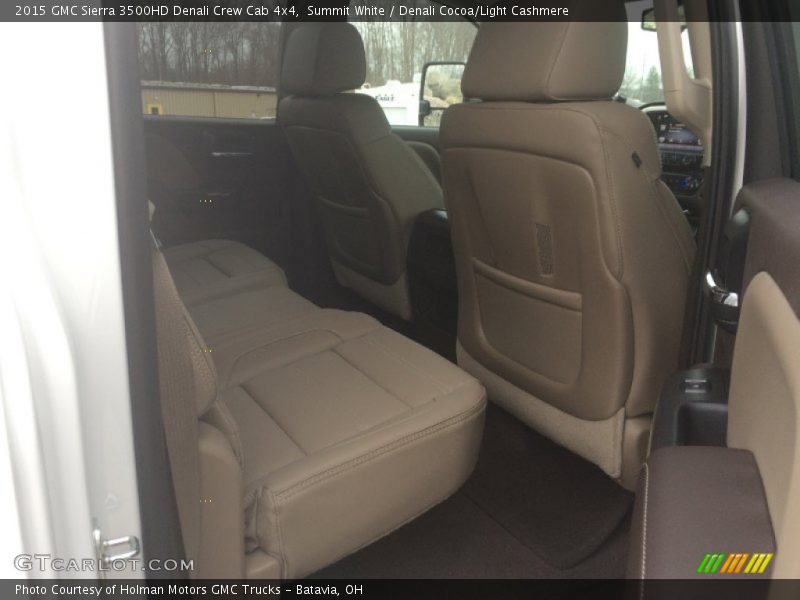 Summit White / Denali Cocoa/Light Cashmere 2015 GMC Sierra 3500HD Denali Crew Cab 4x4