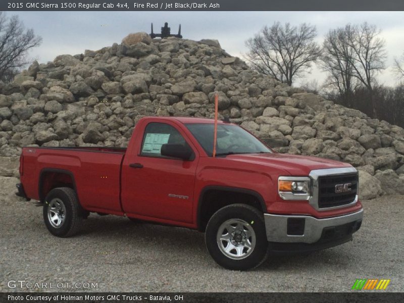 Fire Red / Jet Black/Dark Ash 2015 GMC Sierra 1500 Regular Cab 4x4