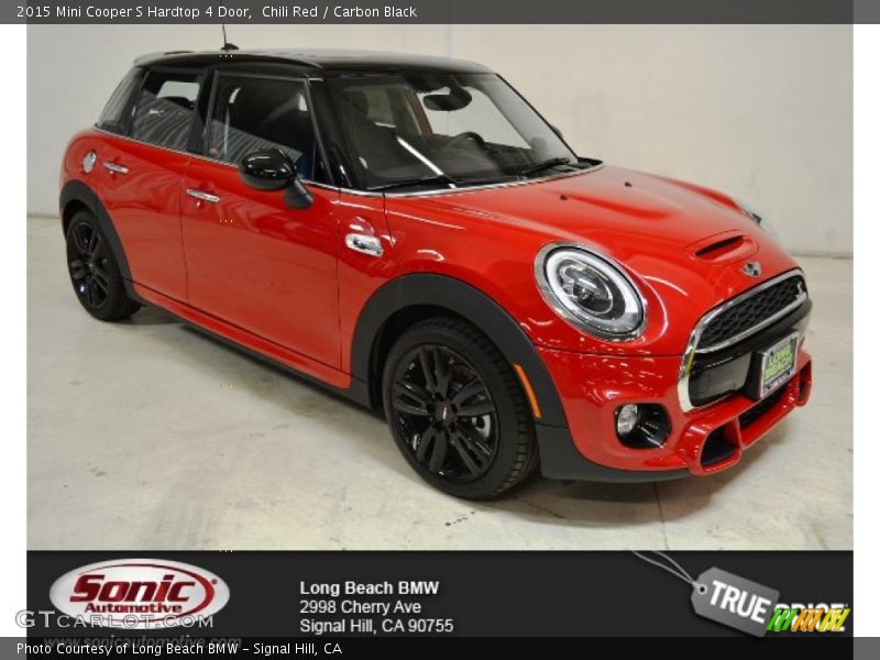 Chili Red / Carbon Black 2015 Mini Cooper S Hardtop 4 Door