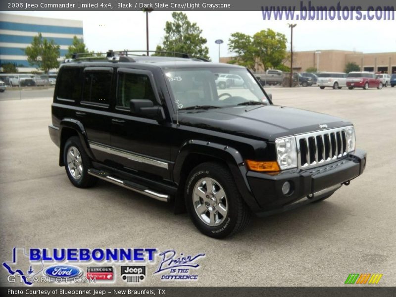 Black / Dark Slate Gray/Light Graystone 2006 Jeep Commander Limited 4x4
